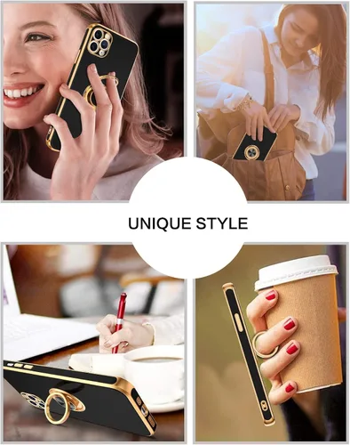 Miniatura 5 de BENTOBEN Funda compatible con iPhone 11 Pro con soporte de anillo de 360°, a prueba de golpes, soporte magnético, soporte magnético, soporte