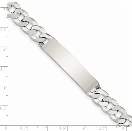 Miniatura 3 de Pulsera de identificación de plata de ley 925 sólida, con cierre seguro de langosta (0.394in), Plata de ley