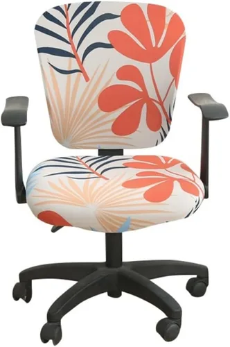 Miniatura 50 de Jinzio Funda para silla de oficina de computadora, tela protectora dividida y elástica, de poliéster, universal, para escritorio, para silla