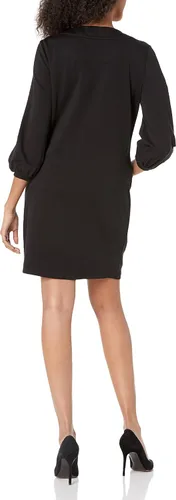 Miniatura 2 de Karl Lagerfeld Paris Women's French Terry Lace Up Logo Shift Dress