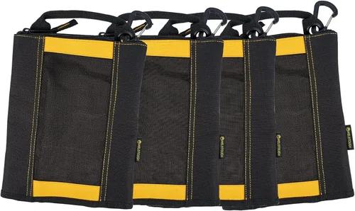 MELOTOUGH Bolsa Pequeña para Herramientas Bolsa de Sujetadores Bolsa de Lona de Utilidad Bolsas con Cremallera para Herramientas Bolsa de Amarillo