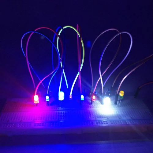 Miniatura 4 de Kit surtido de diodos emisores de luz LED de 500 piezas de 0.197 in para circuito de PCB de bricolaje Bajo voltaje, diodo difuso, para circuito