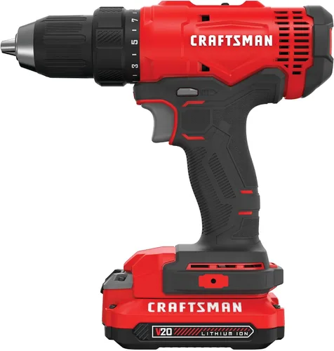 Miniatura 9 de CRAFTSMAN V20 - Kit de taladro/controlador inalámbricos (CMCD701C2)