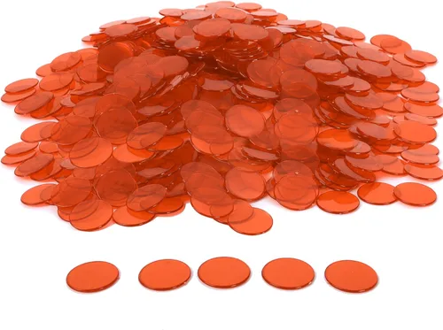 Miniatura 19 de GSE Games & Sports Expert Chips de bingo verdes, 2,000 fichas de conteo transparentes de alto contraste de 3/4 pulgadas para juegos de bingo, fiestas