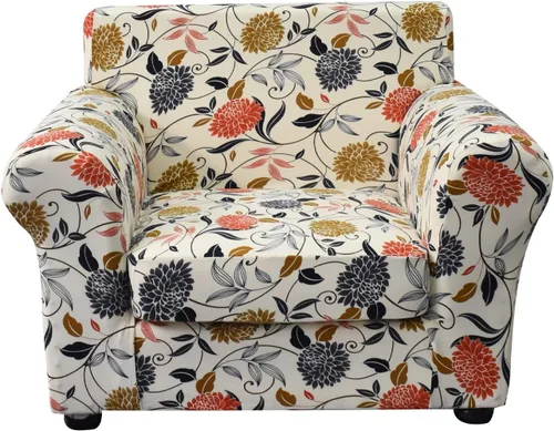 Miniatura 72 de KRFOONN - Fundas elásticas de 4 piezas para sillón y sofá, funda con estampado y 3 fundas independientes para cojines de asiento, lavables, Color01