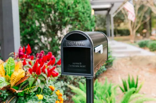 Miniatura 6 de ARCHITECTURAL MAILBOXES - Buzón de correo de montaje en poste 8760B-10 Carlisle, mediano, color negro