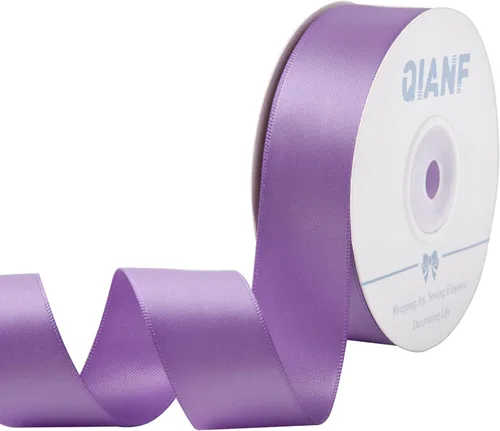 Miniatura 37 de QIANF Cinta plateada de satén de doble cara de 1-1/2 pulgadas para envolver regalos, lazos para el pelo, hacer cintas para el cabello, bandas