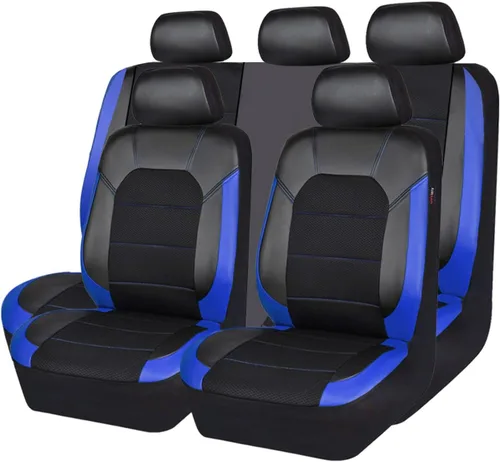 Miniatura 21 de Car Pass - Fundas universales de cuero para asiento de automóvil deportivas que se adaptan a la mayoría de automóviles, SUV, camiones y camionetas