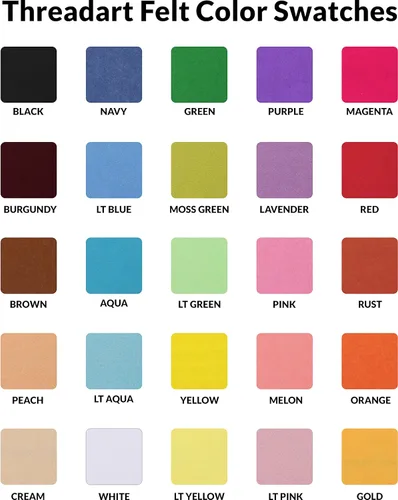 Miniatura 2 de Threadart Fieltro Premium por Yarda - 36" de Ancho - Aguamarina Tacto Suave Similar a Lana Tela de 1.2mm de Grosor para Manualidades DIY