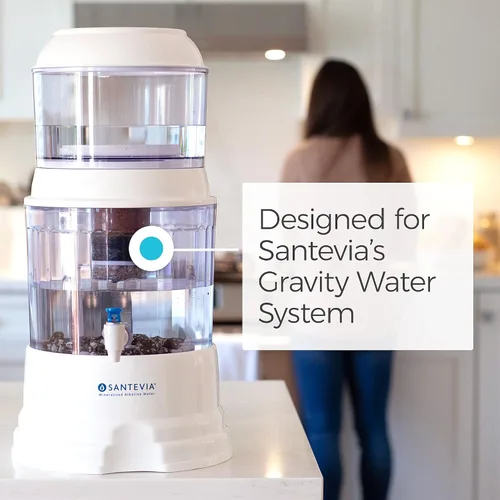 Miniatura 3 de Santevia - Filtro de repuesto alcalino de 5 etapas para el sistema de agua por gravedad Filtro de agua en casa que hace que el agua sea alcalina