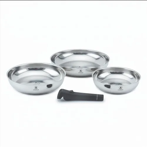 Miniatura 7 de LAGUIOLE, Juego de cocina extraíble de 5 piezas, revestimiento antiadherente, compatible con todas las encimeras, inducción, aluminio, revestimiento