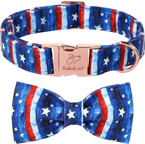 Miniatura 27 de Collares Verdes para Perros Pequeños, Lindo Collar de Pana para Perro con Corbatín, Hebilla de Metal de Seguridad, Collares Ajustables