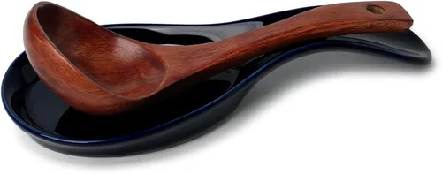 Miniatura 8 de GDCZ Reposacharas de Porcelana - Soporte Grande para Cucharas Reposa Utensilios para Encimera de Cocina y Estufa, Apto para Lavavajillas