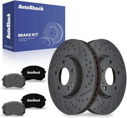 Miniatura 8 de Auto Shack 11.81" (300 mm) Rotores de freno ventilados delanteros recubiertos + pastillas de freno cerámicas de reemplazo para 2011-2016 Kia