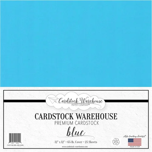 Miniatura 10 de Cardstock Warehouse - Papel de cartulina azul Glo Tone – 25 hojas, 8.5 x 11 pulgadas – 65 libras / 175 GSM Premium reciclado azul mate cartulina