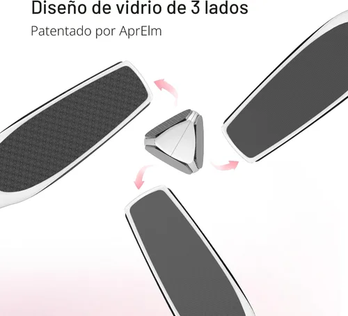 Miniatura 2 de APRELM Lima de pie de nano vidrio de 3 caras, 3 en 1, removedor de callos de pies gruesos/medianos/finos, removedor profesional de callos para pies