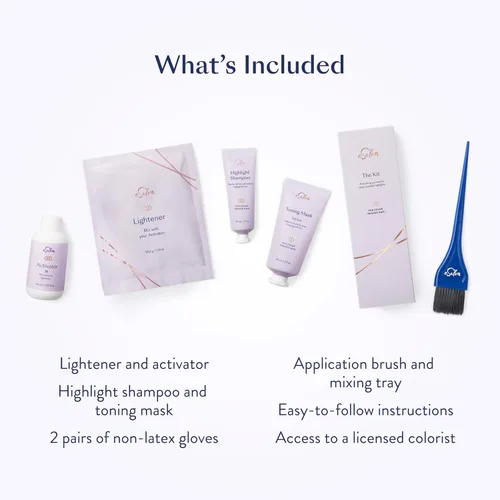 Miniatura 2 de eSalon Juego de luces, kit de resaltado de cabello balayage, kit de resaltado de grado profesional en el hogar (morena oscura)