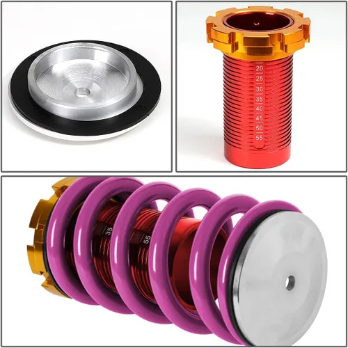 Miniatura 3 de DNA MOTORING - COIL-HC88-T11-PP DNA Motoring COILHC88T11PP Kit de manguito de coilover [Para 88-01 Honda Civic Del Sol CRX Acura Integra] Púrpura