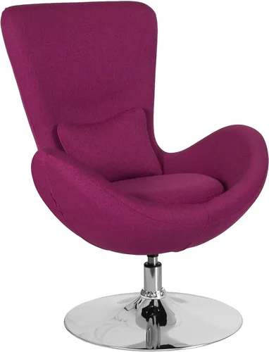 Miniatura 15 de Flash Furniture Egg Series Grey LeatherSoft Silla de recepción lateral Gris Leathersoft