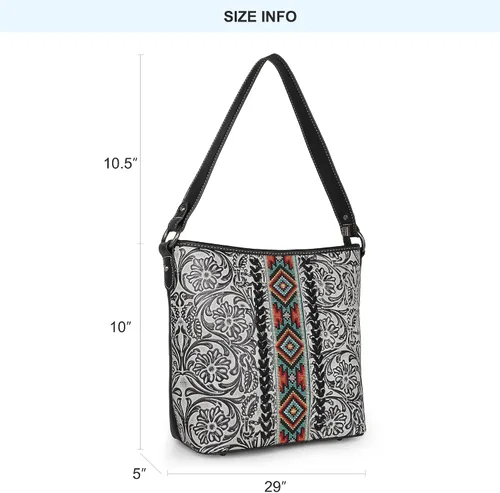Miniatura 7 de Montana West Bolso de mano occidental para mujer, bolso de hombro oculto con cartera
