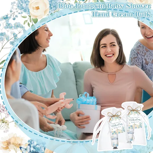 Miniatura 7 de 50 juegos de crema de manos de otoño a granel con una pequeña calabaza, regalos de fiesta de baby shower para invitados, despedida de soltera