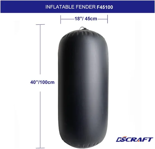 Miniatura 2 de Protección de barco inflable de PVC resistente para muelle de barcos estacionarios, yates, veleros, gris claro Fast inflation, Airtight valve