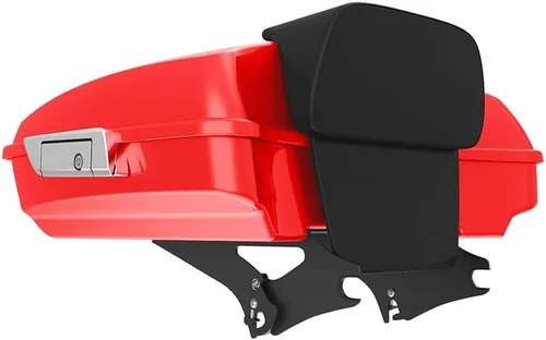 Miniatura 232 de King Tour Pack para Harley Alpine Green, cierre de paquete turístico, portaequipajes superior, soporte de montaje negro, placa de metal para Harley