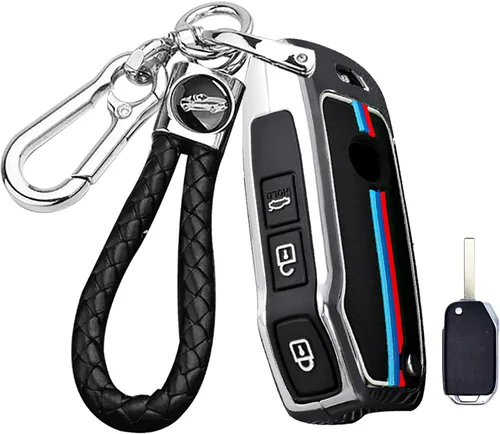 Miniatura 11 de ontto Funda de llavero de 3 botones para Kia Flip plegable con control remoto de metal para llave de coche de silicona para Seltos Forte Niro