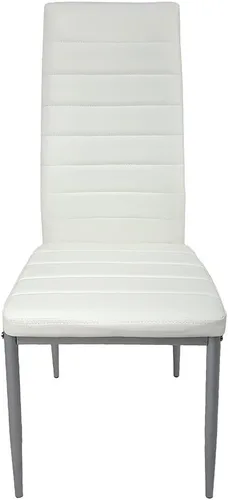 Miniatura 4 de Juego de 4 sillas de comedor para comedor, sillas de cocina modernas con patas de metal y cojín tapizado de piel sintética para comedor y cocina