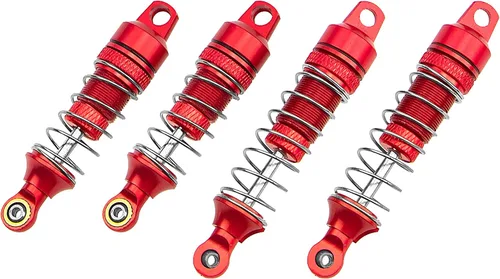 Miniatura 3 de Paquete de 4 amortiguadores Vgoohobby Suspensión delantera y trasera compatible con 1/18 losi Mini T 2.0 Mini-B 2WD RC Stadium Piezas de Rojo