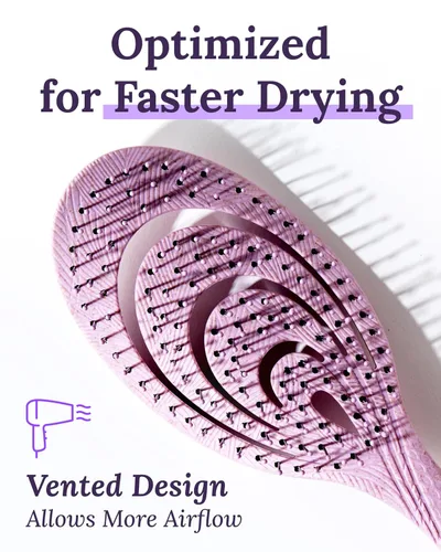 Miniatura 4 de Cepillo desenredante para el cabello para mujeres, cepillo suave para masajear el cuero cabelludo para mujeres con paleta flexible, cepillo