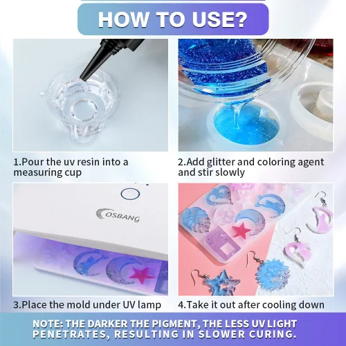 Miniatura 6 de Resina UV Cristal Transparente Fórmula Mejorada de Secado Rápido Ultravioleta para Joyería, Decoración Artesanal, Pegamento Duro Transparente