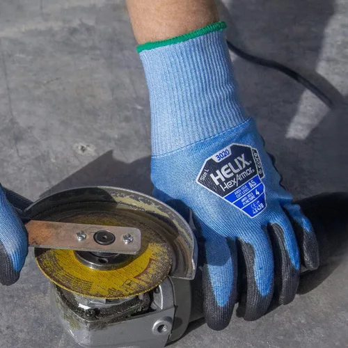 Miniatura 5 de HexArmor Cut-Resistant Polyurethane Palm Knit Work Gloves Helix® Core 3020