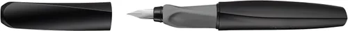 Miniatura 4 de Pelikan Pluma estilográfica Twist 946806 con 1 cartucho de tinta, punta media, color negro, en caja