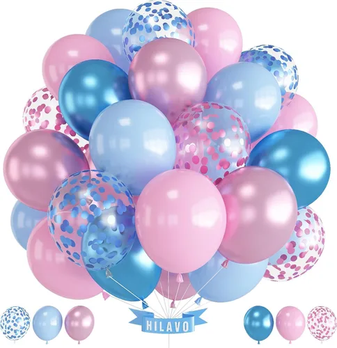 Miniatura 19 de Globos pastel de 12 pulgadas, 35 globos de arcoíris pastel multicolor, juego de globos de confeti de color macarrón y dorado para niñas, Pascua, Oro
