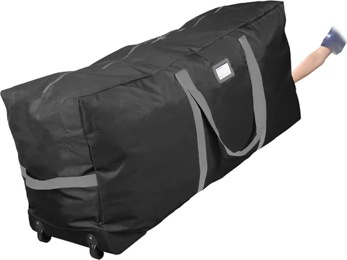 ProPik Bolsa de almacenamiento rodante para árbol de Navidad, se adapta a árboles de vacaciones desmontados de hasta 7.5 pies de alto, 22" x 16" x