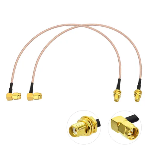 Miniatura 8 de BINGFU Cable de extensión de antena SMA macho RG316 para montaje en mamparo hembra de 3.3 ft, 3 pies, paquete de 2 unidades compatible con 4G LTE