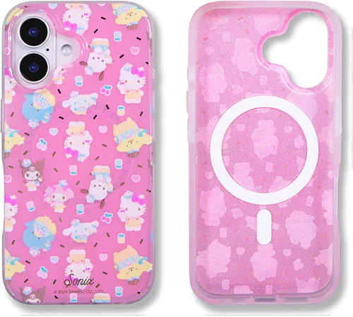 Miniatura 52 de Sonix x Sanrio - Funda para iPhone 15 Pro, compatible con MagSafe, probada en caídas de 10 pies, adivinador Kuromi