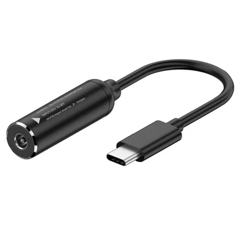 chenyang Convertidor de alimentación CC a USB C, USB C macho a CC 0.138x0.051 in PD 65W 5V/9V/20V adaptador de cable de carga rápida