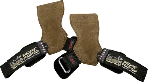 Miniatura 3 de Lifting Grips PRO Guantes de Peso de Servicio Pesado Correas de Barra de Gimnásticos Alternativa a Ganchos de Potencia Peso Muerto Muñequera Piel