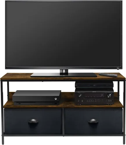 Miniatura 11 de Sorbus Mueble para TV con 2 cajones, baúl elevador de televisión con almacenamiento, muebles de dormitorio, sala de estar, armario y dormitorio Gris