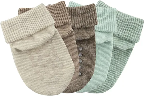Miniatura 2 de BROSS Calcetines de bebé unisex y calcetines de algodón orgánico para bebés y calcetines para bebés y niños de 5 pares de calcetines y recién