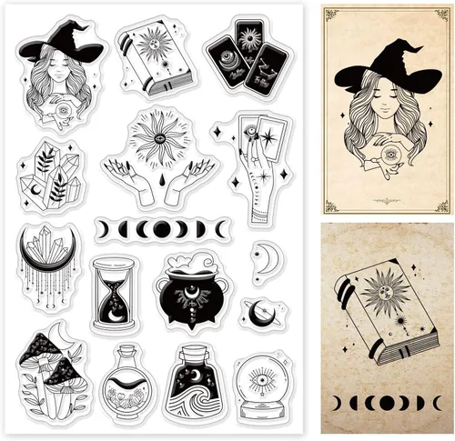 Miniatura 8 de PH PandaHall Sello electrónico transparente de silicona, sellos de goma transparentes para hacer tarjetas, decoración de álbumes de fotos y álbumes