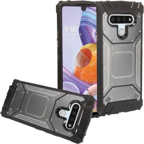 Miniatura 18 de Para LG Stylo 6 LM-Q730 (2020) - Funda híbrida con soporte de anillo - RS2 Negro