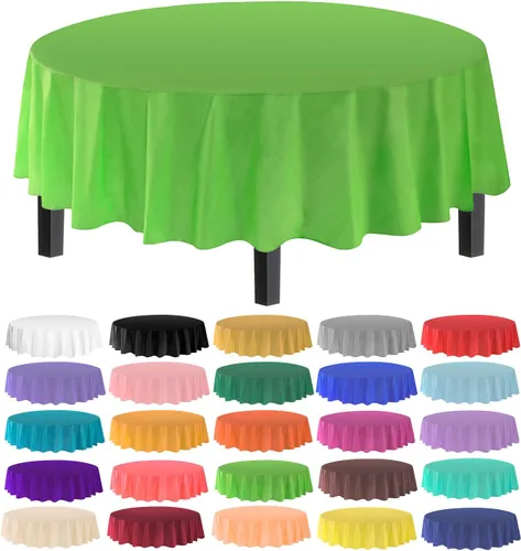Miniatura 20 de allgala Mantel desechable a prueba de agua, paquete de 6 manteles de 54 x 108 pulgadas, marrón, para fiestas, cumpleaños, bodas, picnic, fiestas