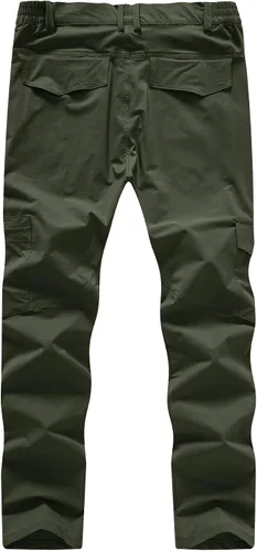 Miniatura 2 de BASUDAM Pantalones cargo de senderismo para hombre, de secado rápido, ligeros, elásticos, resistentes al agua con bolsillos