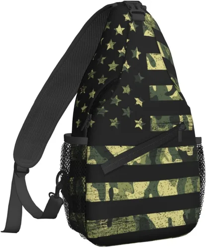 Miniatura 7 de Famame Mochila bandolera para el pecho, bolsa de hombro, gimnasio, ciclismo, viajes, senderismo, mochila para hombres y mujeres.., Multicolor27.