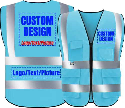 Miniatura 49 de BeautyWill Chaleco de Seguridad con Logo Personalizado Clase 2 Chaleco Reflectante de Alta Visibilidad Chaleco de Construcción Transpirable