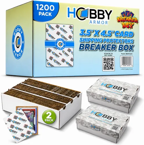 Miniatura 7 de Hobby Armor - Paquete de 100 protectores de envío de tarjetas coleccionables de 3.5 x 4.5 pulgadas con esquinas redondeadas, protector de tarjetas