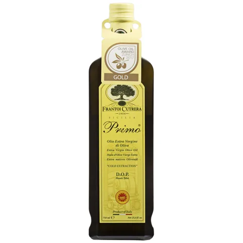 Frantoi Cutrera Primo - Aceite de oliva virgen extra italiano extraído en frío, aceite de oliva rico en polifenoles, auténtico AOVE siciliano